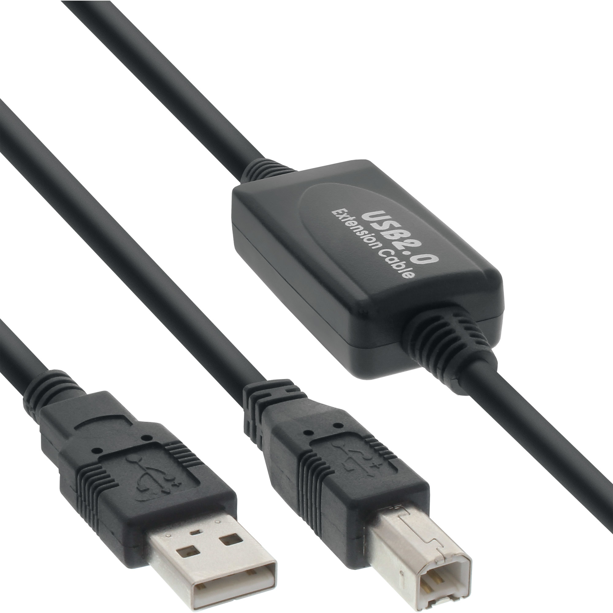 InLine 34511I 10ft USB Cable A to B Black