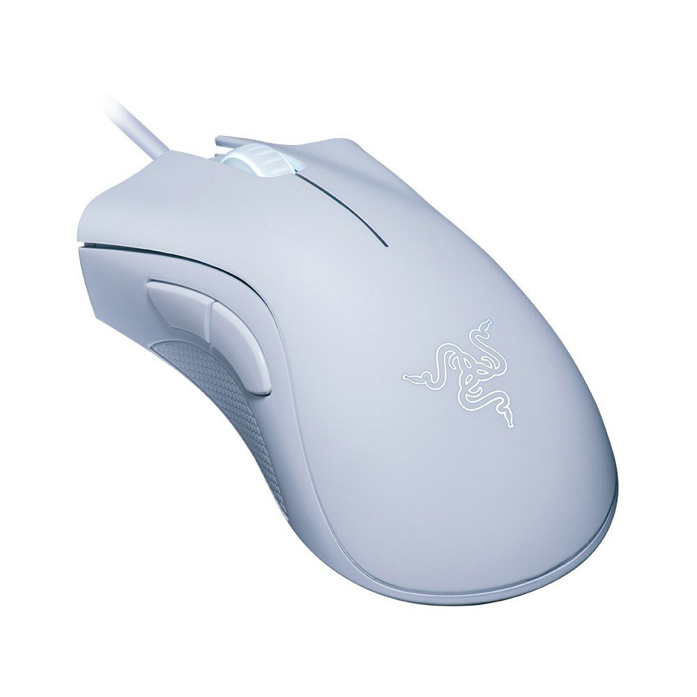 Nipseyteko DeathAdder Essential Wired Gaming Mouse White (6400 DPI, Optical Sensor, 5 Programmable Buttons)