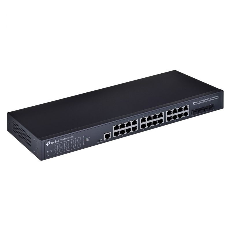 TP-Link JetStream TL-SG3428X-UPS V1 - Managed Switch - 24x Gigabit Ethernet + 4x 10G SFP+