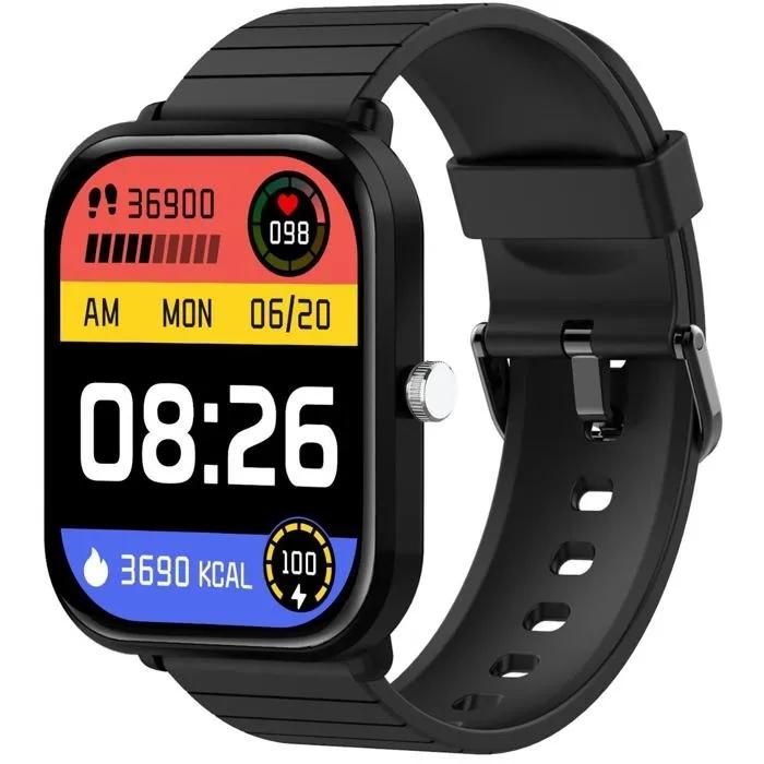 Reloj inteligente Celly Trainermate 2 con pantalla rectangular Negra