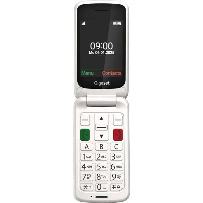 Gigaset GL595 Touch SOS Mobile Phone, Water and Dust Resistant, White