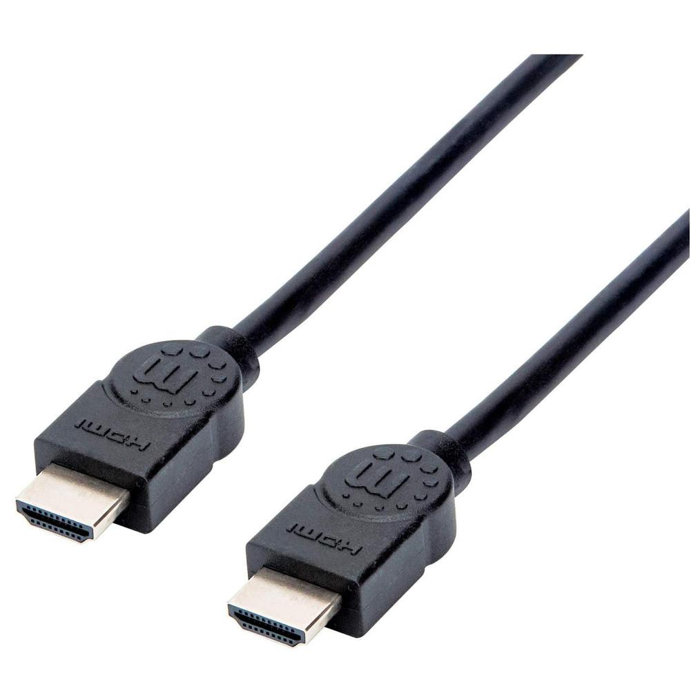 Câble HDMI IC Intracom, 4K@30Hz (Haut Débit), 1,5 m, Mascul à Mascul, Noir, Ultra HD 4k x 2k, Double Blindage, Contacts Dorés, Garantie à Vie