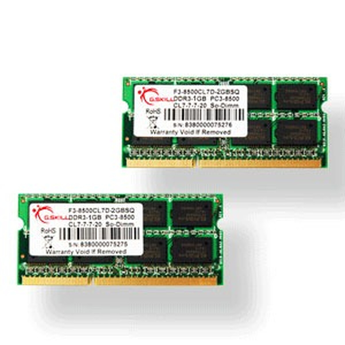 G.Skill SODIMM 8 Go (2x 4Go) DDR3 1066 MHz