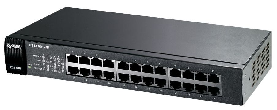 Zyxel ES-1100-24E 24-Port Switch, Unmanaged