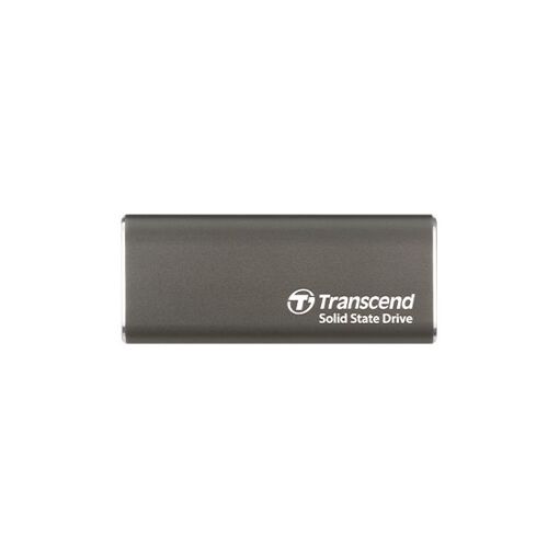 Transcend ESD265C - 500GB SSD - USB-C External Portable Drive - AES 256-bit Encryption - Iron Gray