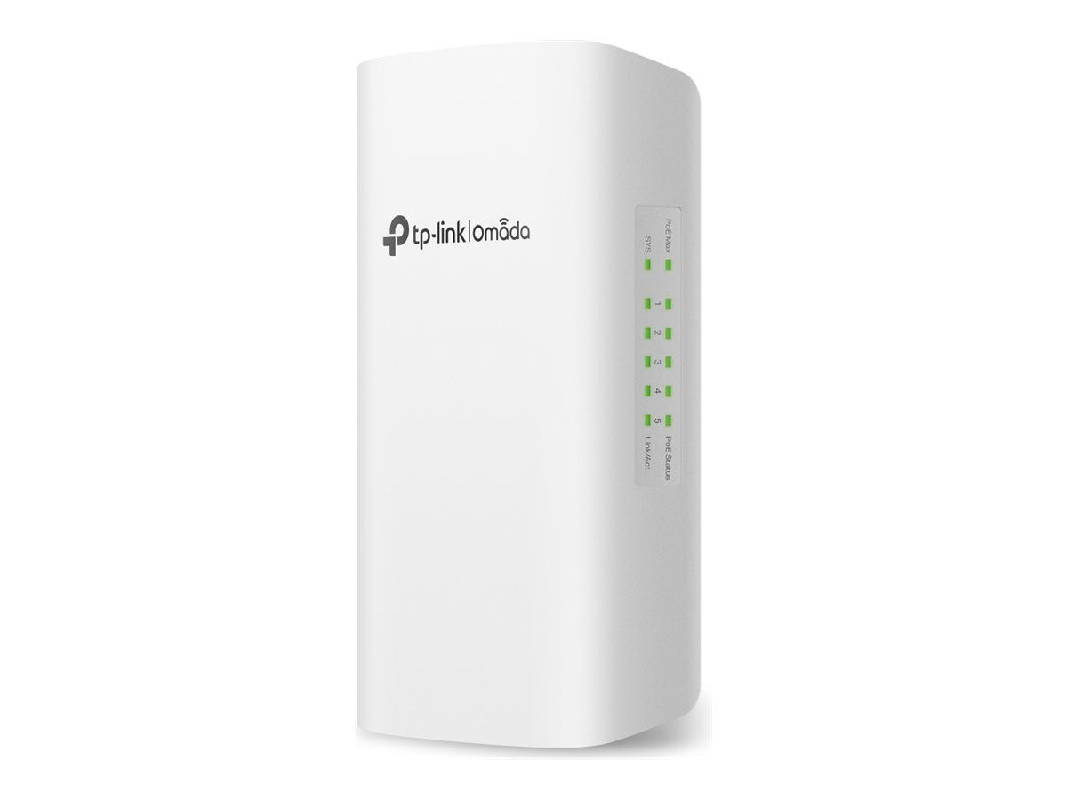 TP-Link Omada SG2005P-PD V1.6 - Smart Switch - 1 x 10/100/1000 PoE++ + 4 x 10/100/1000 PoE+ - Mountable on Pipe, Wall Mount - PoE++ (64W)