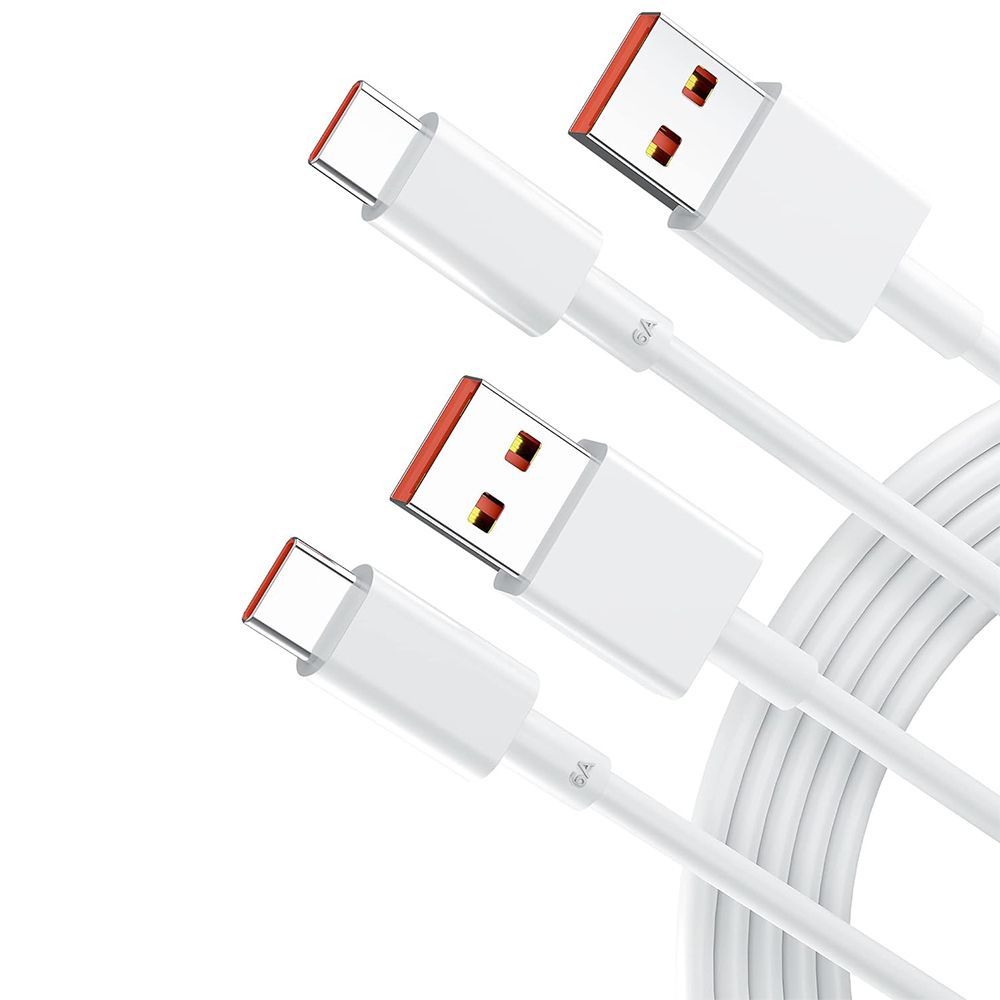 USB-C 1M Quick Charge Cable 6A (2 Pack) for Xiaomi Redmi Series