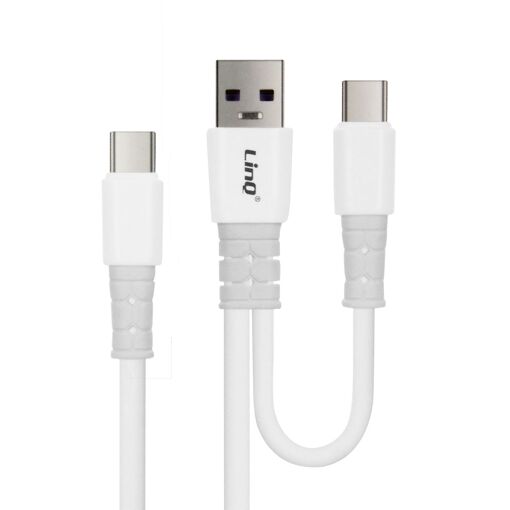 LinQ USB-C to USB-C Cable 60W Charge and Sync, 1.2m White