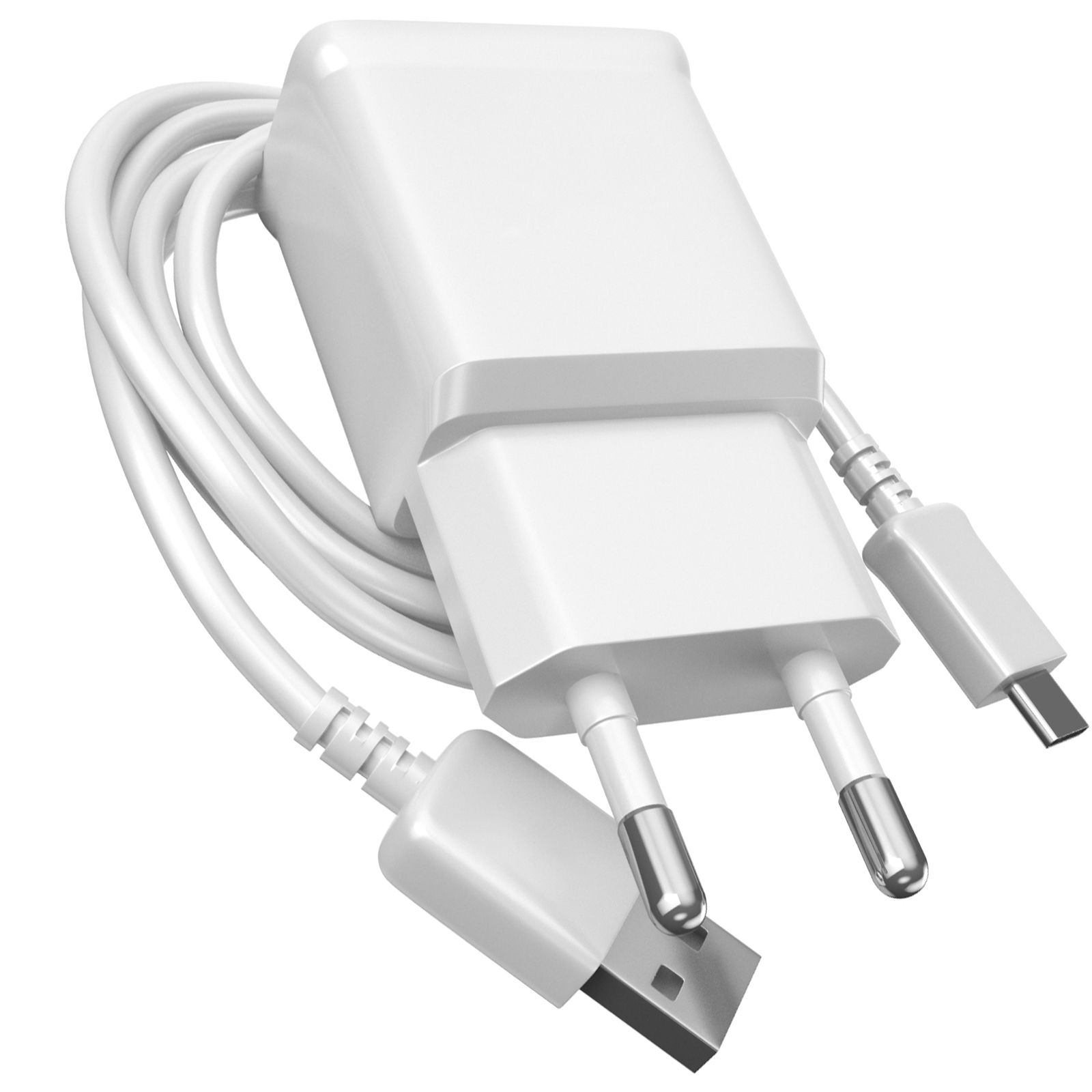 Chargeur secteur Samsung USB 8W avec câble USB-C - Blanc
