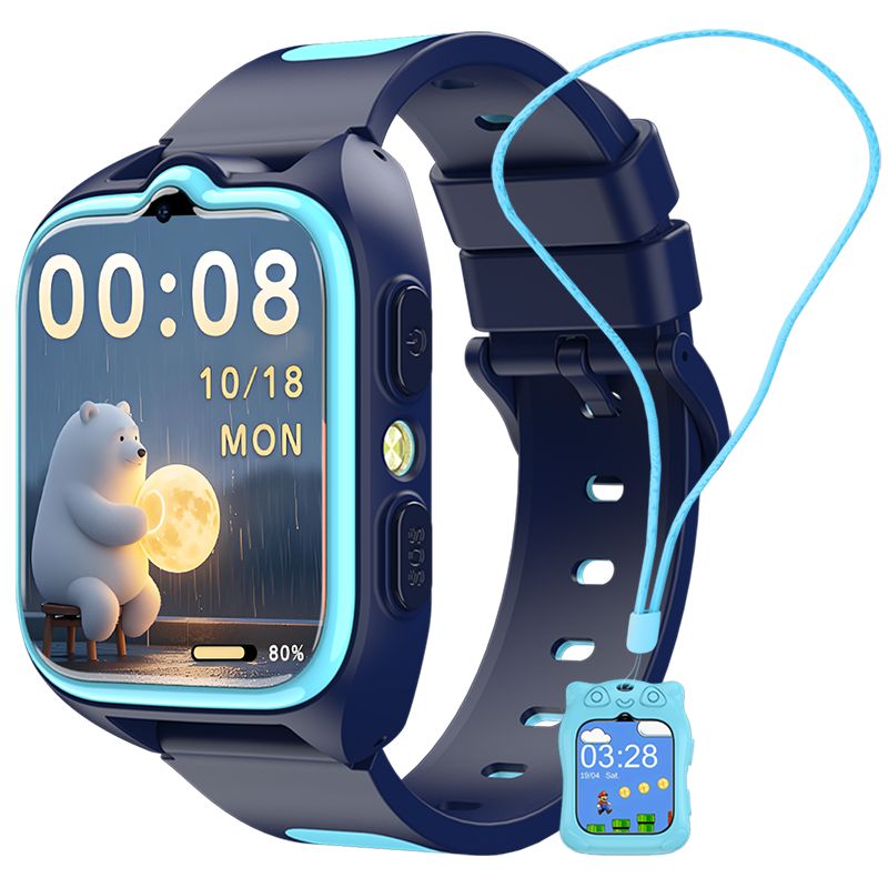 Blackview Z30 Kids Smartwatch - 800mAh, 1.75" HD Screen, GPS, 4G, SOS, LED - Blue
