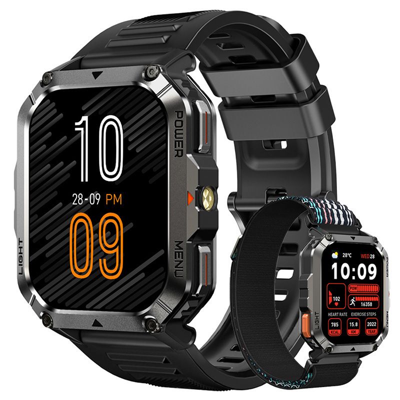 Blackview W70 Pro - Robust Smartwatch with 900mAh Battery and LED Light