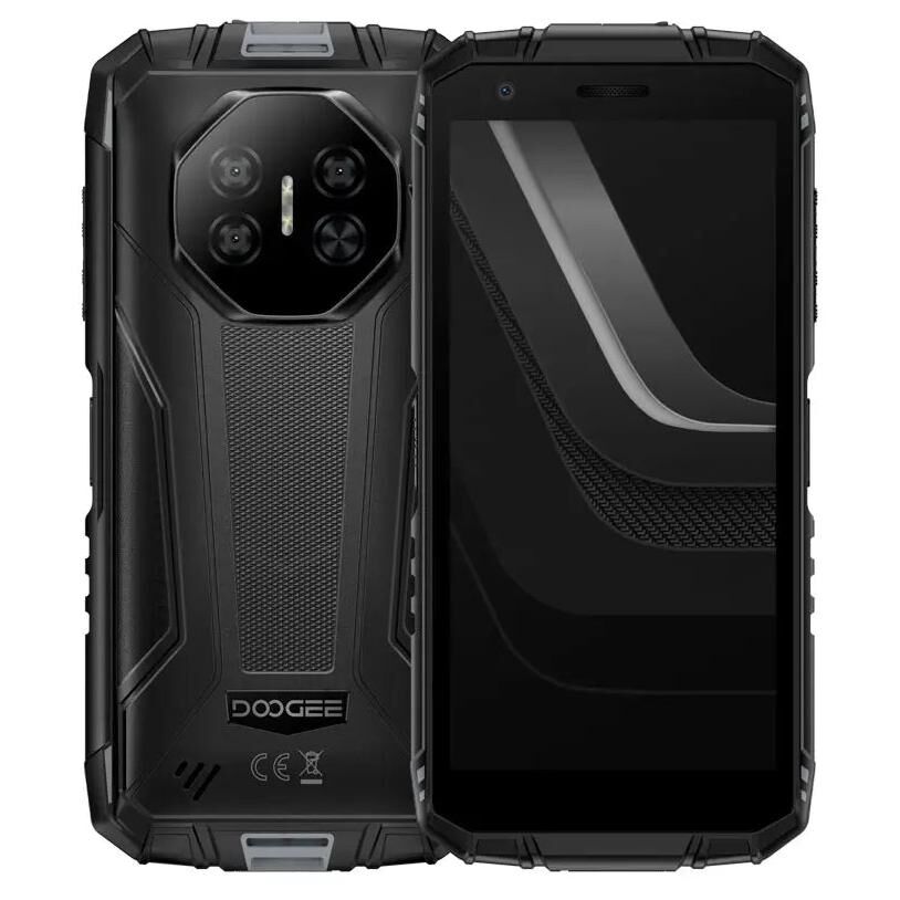 Doogee Fire 3 Pro 5.5" Android 15 USB Type-C 4 Go 128 Go 8350 mAh Noir et Gris