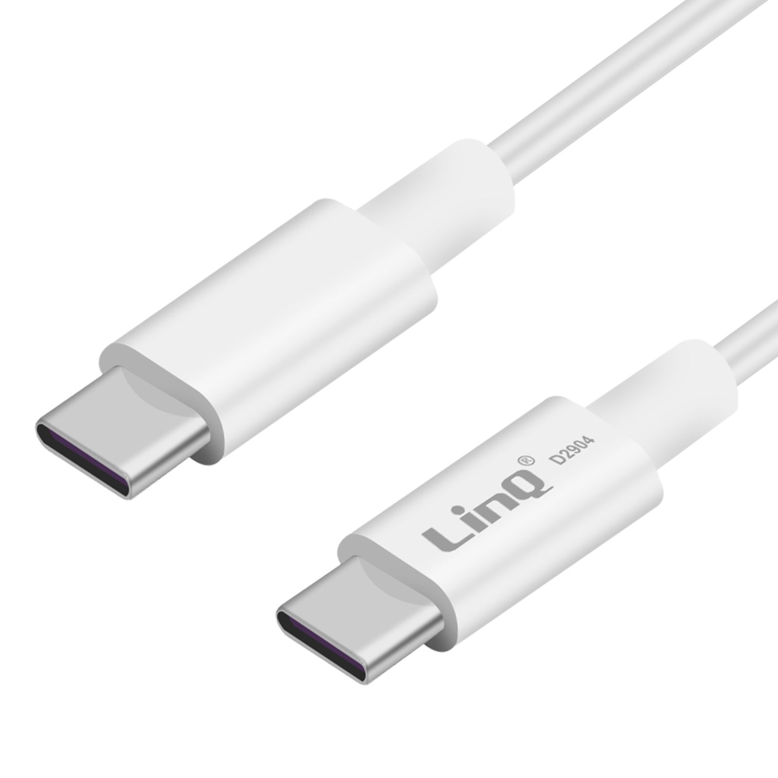 Cable LinQ USB-C a USB-C de 100W para entrega de energía y sincronización, longitud de 65 cm