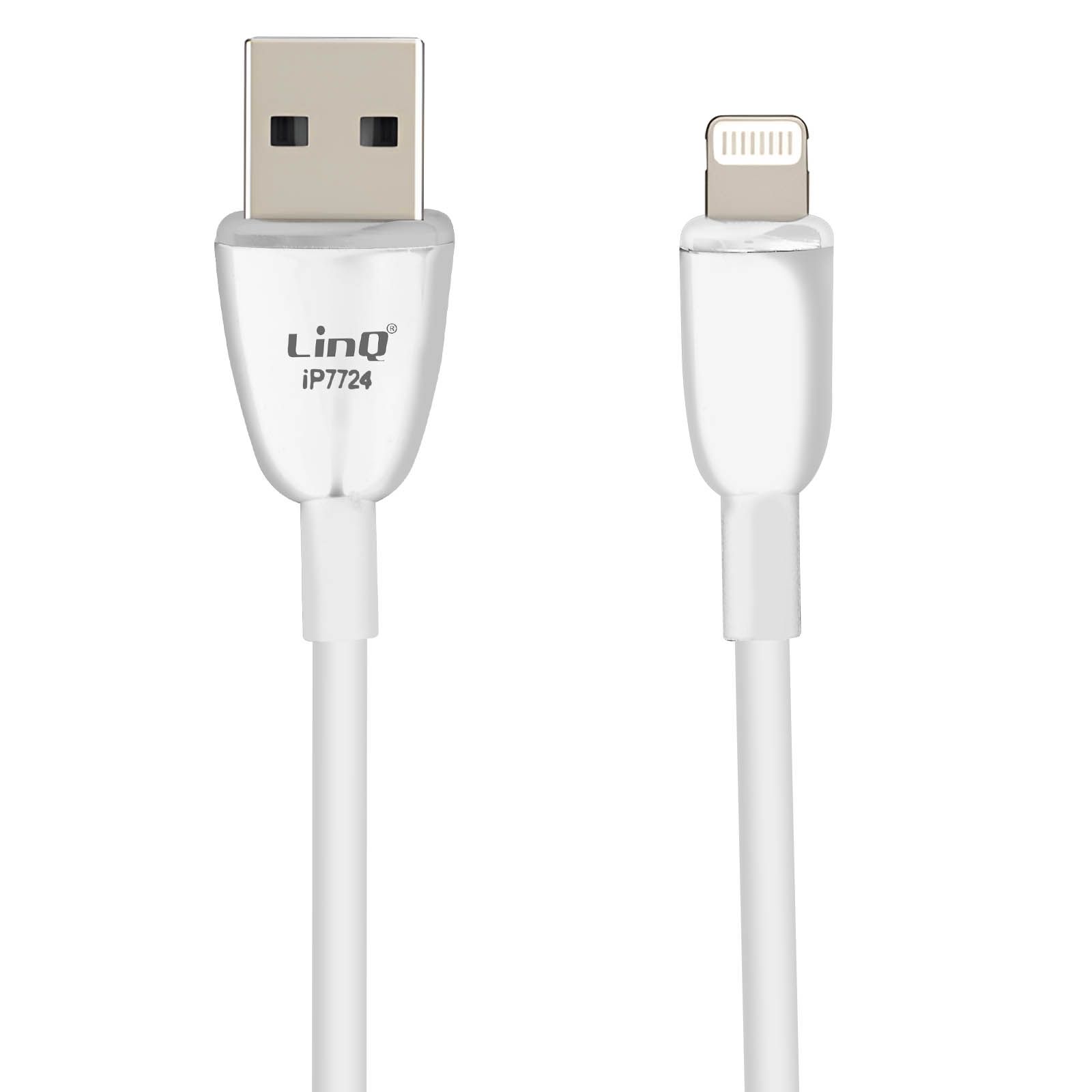 LinQ Lightning to USB 3A Fast Charge and Sync Cable, 1.2m White