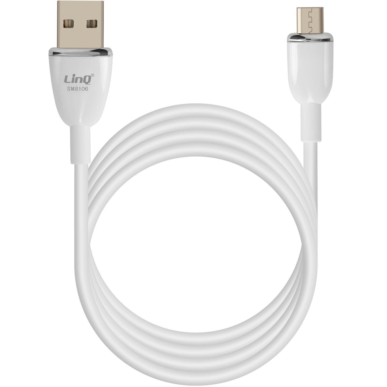 LinQ 3A Fast Charge USB to Micro-USB Cable, 1.2m White