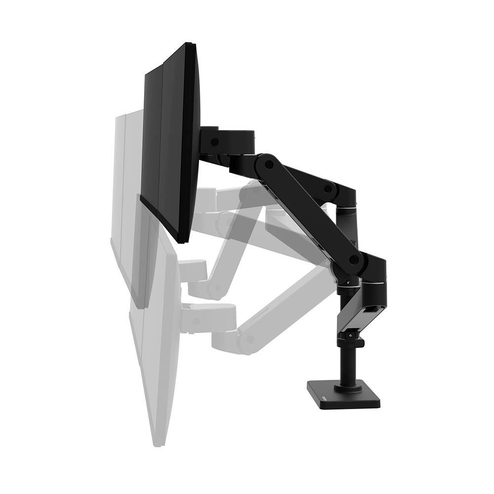 Ergotron LX Pro Bi-Monitor Overlay Arm Black 