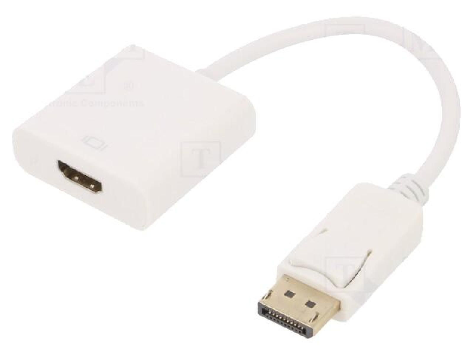 DisplayPort to HDMI Adapter 0.1m - White