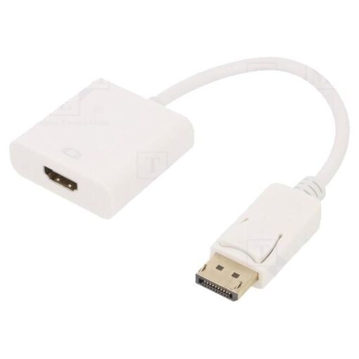Adaptateur DisplayPort vers HDMI 0,1 m - Blanc