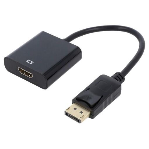 Adaptador DisplayPort a HDMI 0,1 m - Negro