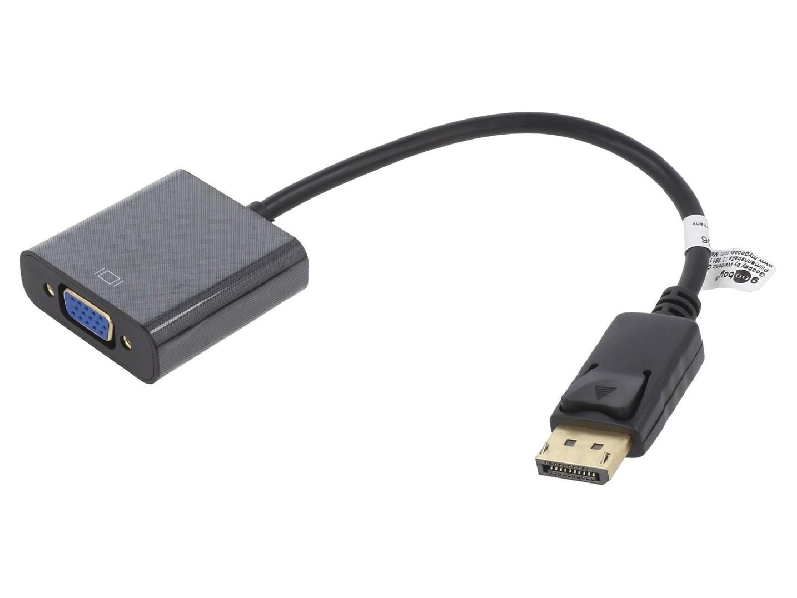 ADNAuto DisplayPort to D-Sub Adapter (0.15m, Black)