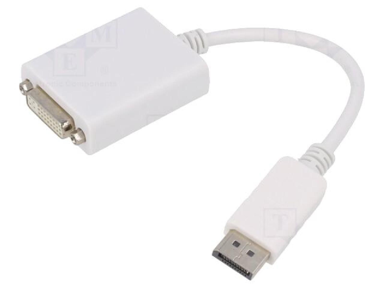 ADNAuto DisplayPort 1.2 Adapter - 0.1m White