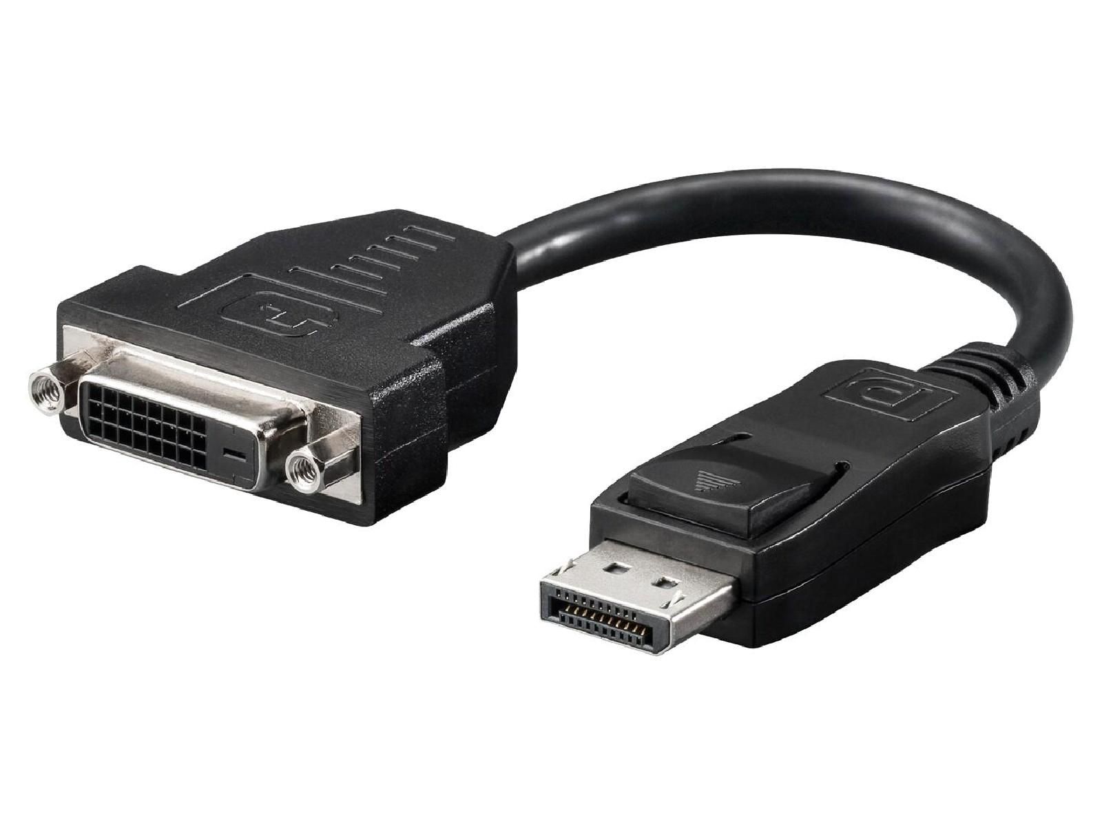ADNAuto DisplayPort to DVI-D Adapter (0.2m, Black)