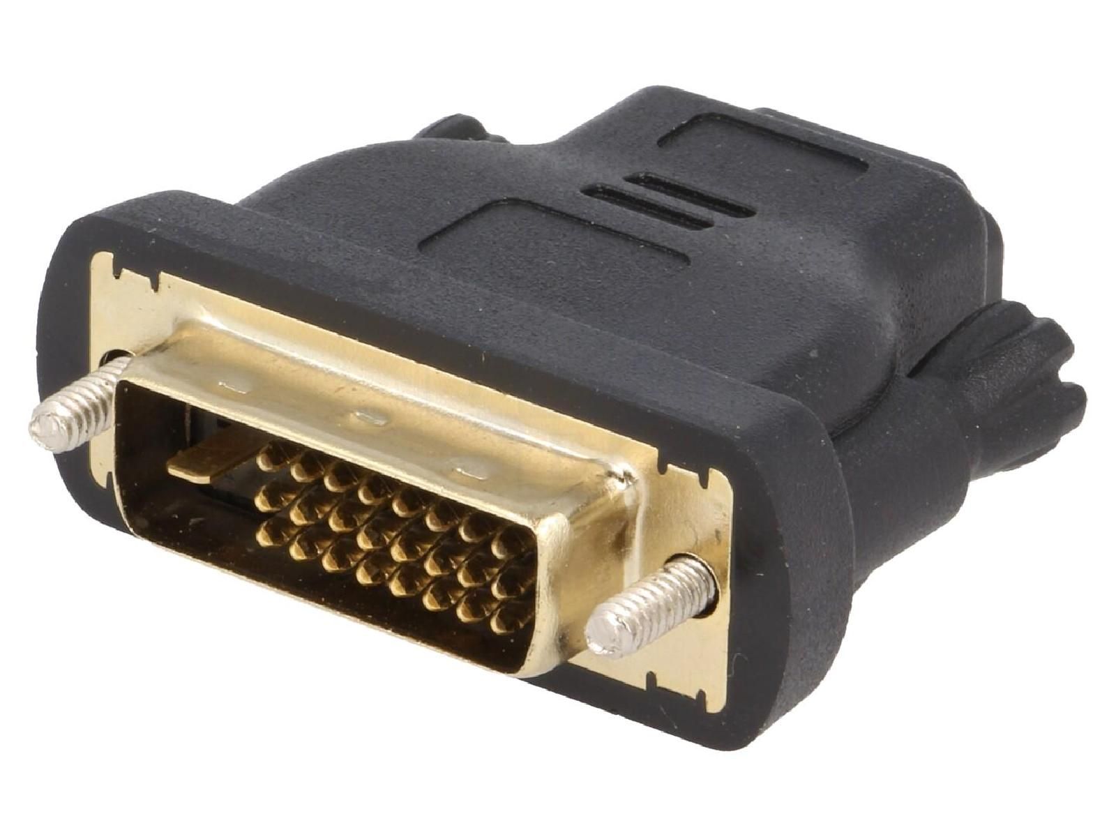 Adaptador ADNAuto DVI-D a HDMI (Negro)