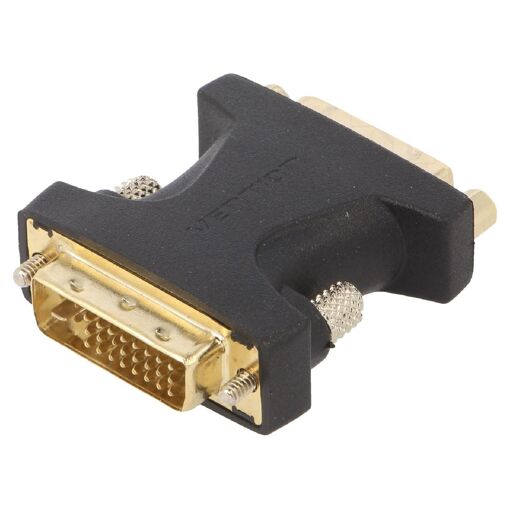ADNAuto DVI-I Female to Male Adapter (Black)