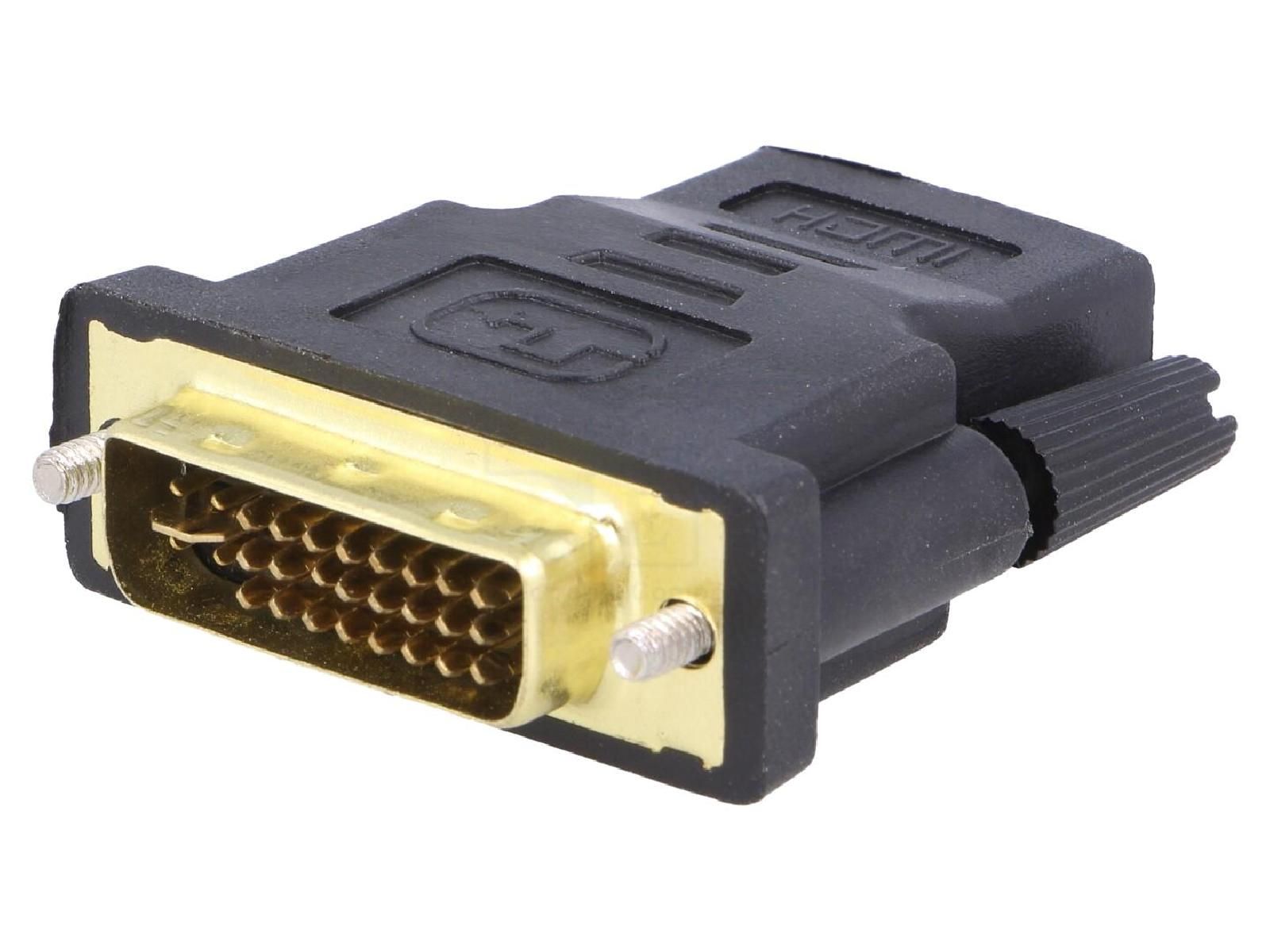Adaptador ADNAuto DVI-I a HDMI - Negro