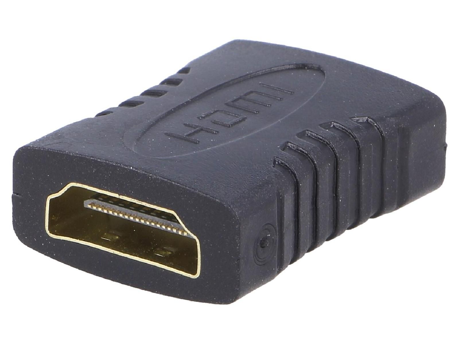 Adaptador HDMI 1.4 Femenino a Femenino de ADNAuto (Negro)