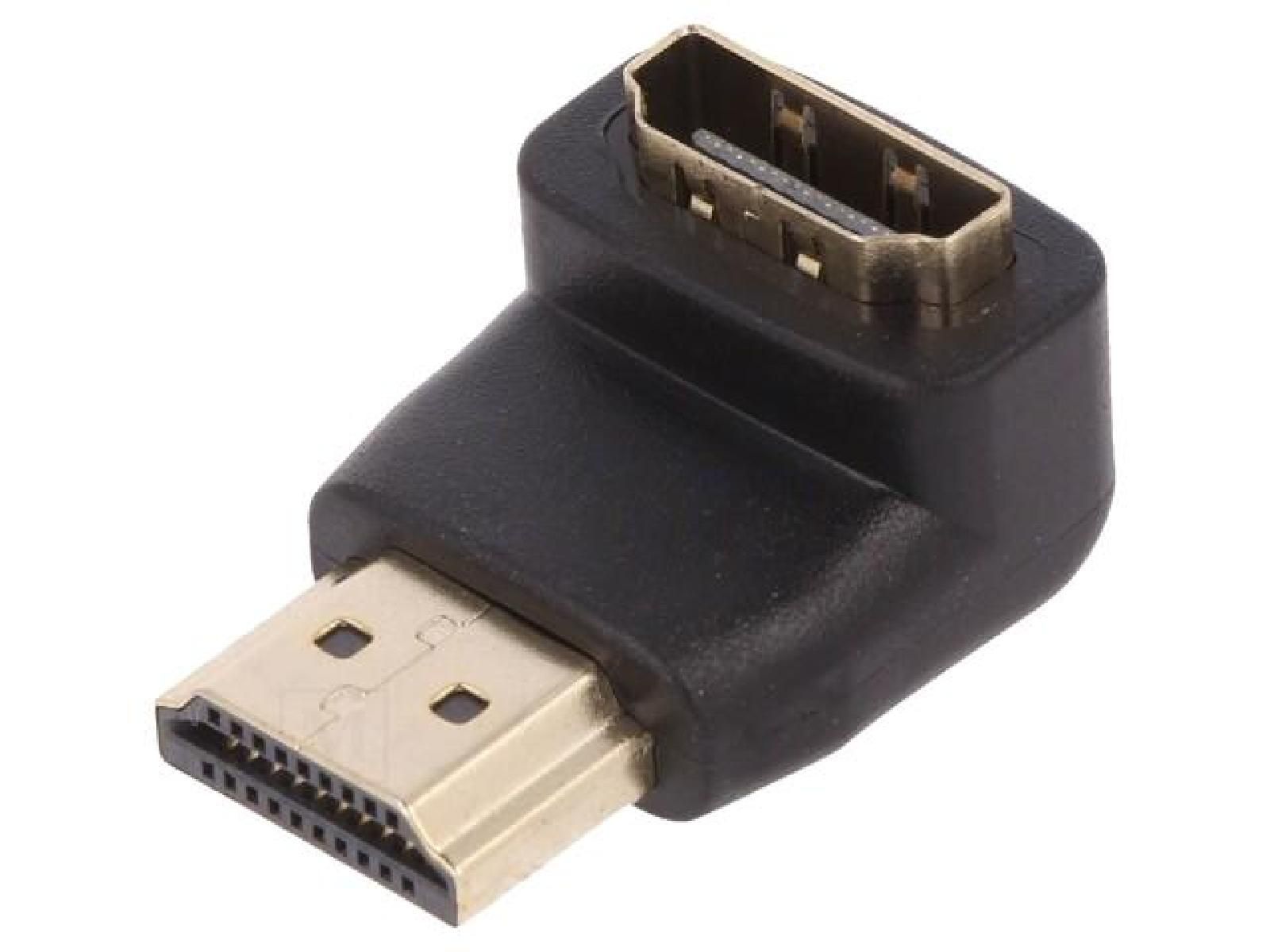 Adaptador ADNAuto HDMI hembra de 90 grados a macho