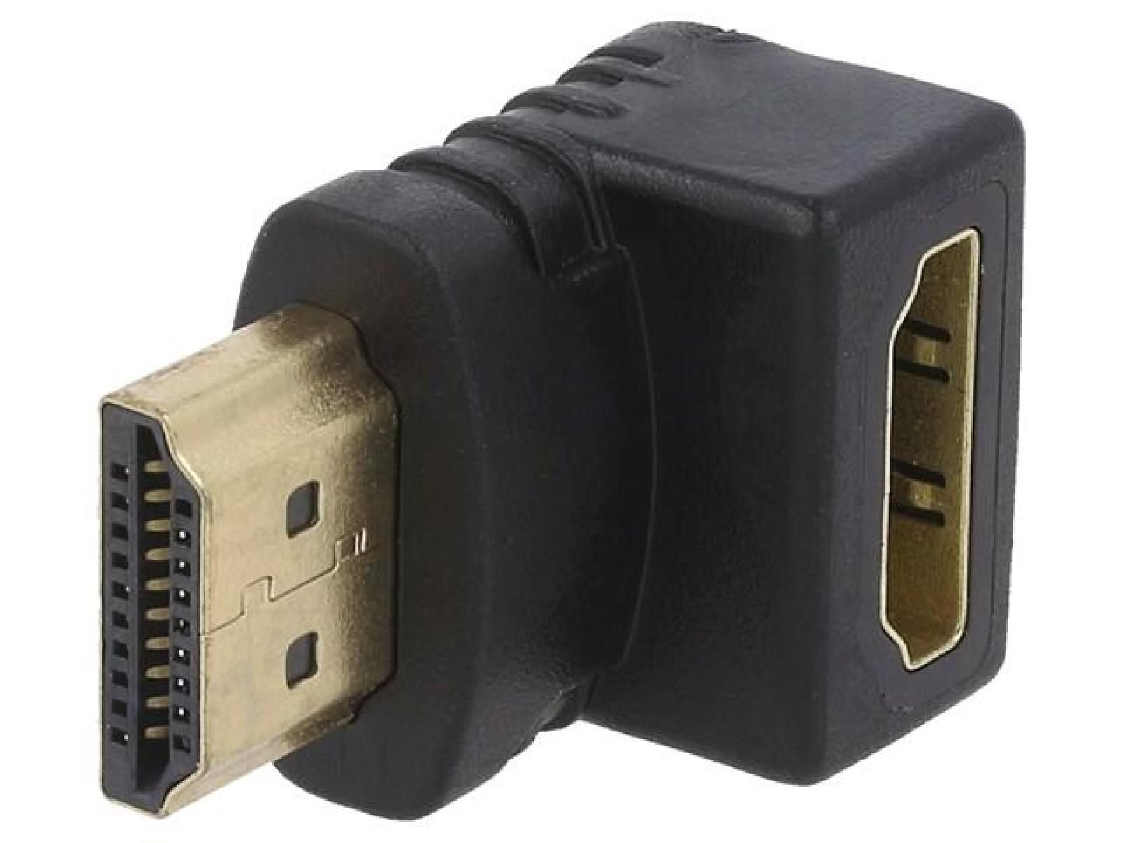 ADNAuto 90° HDMI Female to Male Adapter - Black