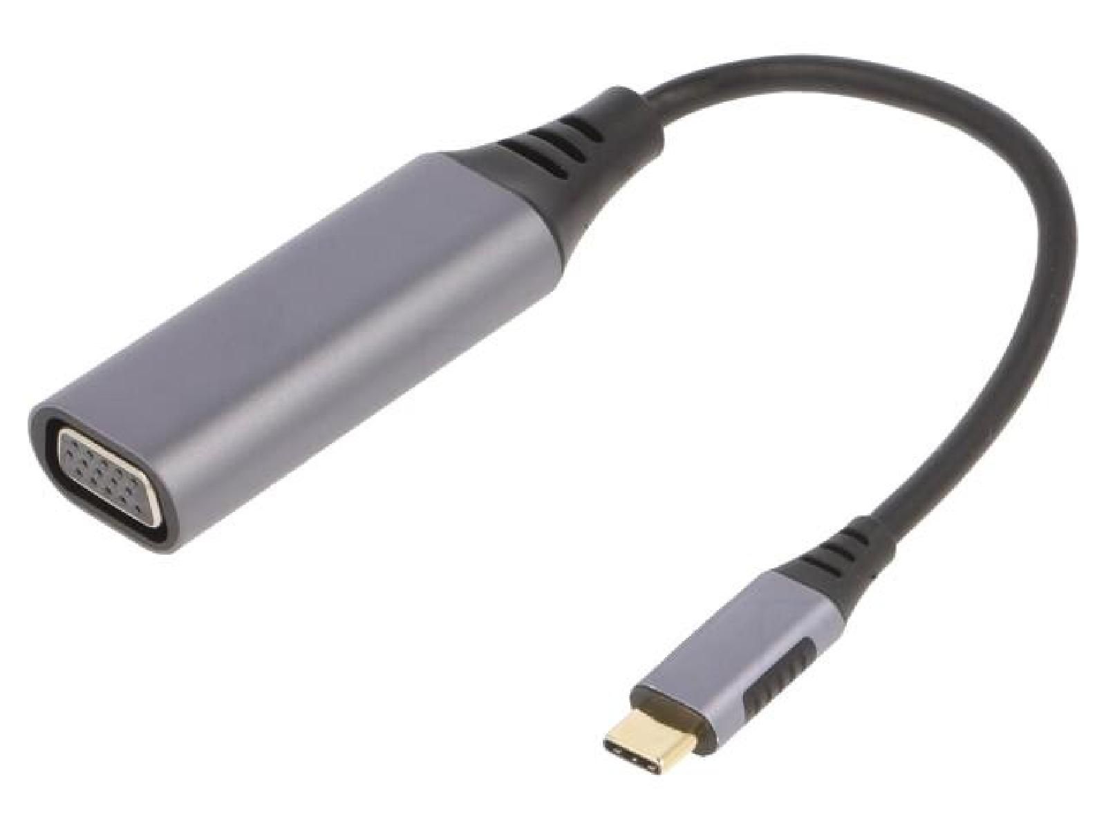 ADNAuto USB 3.0 D-Sub 15pin HD Adapter (0.15m, Black)