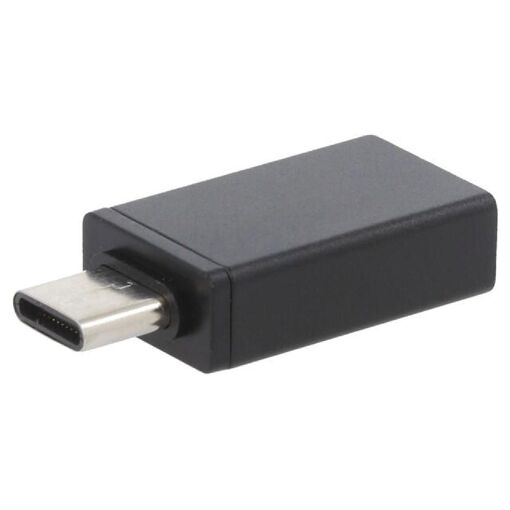 Adaptateur Cablexpert USB 3.0 Femelle USB A vers USB C Mascul (Noir)