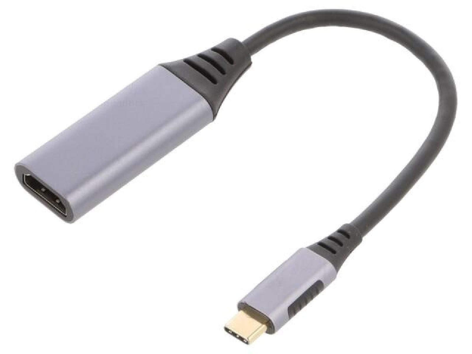 ADNAuto USB C to HDMI Adapter 4K 3D UHD 0.15m - Black