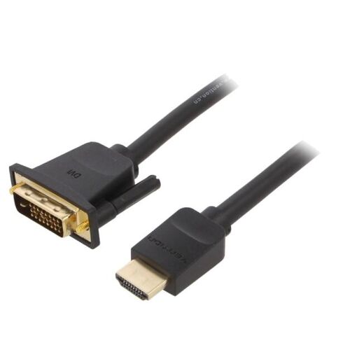 ADNAuto DVI-D to HDMI Cable 1m Black (Full HD)