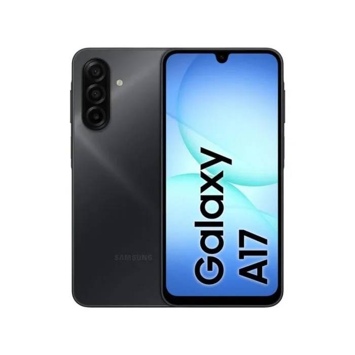 Samsung Galaxy A17 LTE - 8 GB RAM, 256 GB, Pantalla AMOLED de 6.7'', Resistencia al agua IP54, Batería de 5000 mAh, Negro