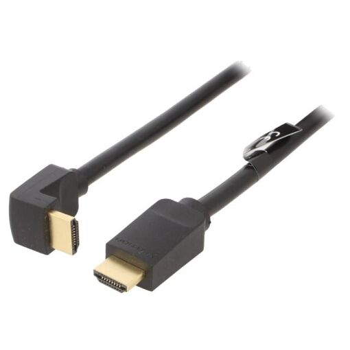 Câble HDMI 2.0 ADNAuto, 3 m, pliage à 90°, UHD 4K 3D, noir
