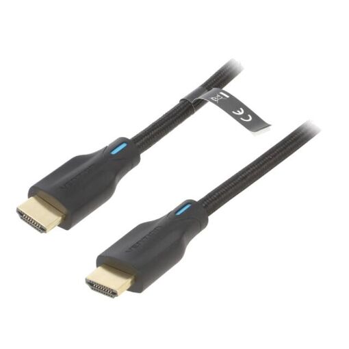 ADNAuto HDMI 2.1 Cable, 2m, 4K 3D UHD 8K, DTS-HD Dolby True HD - Black