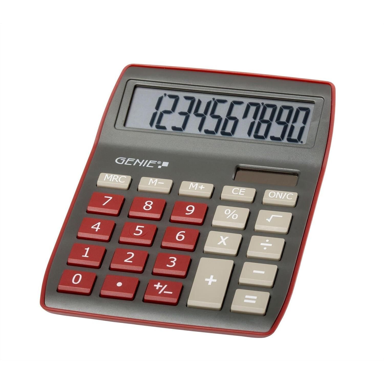 Genie 10-Digit Solar Desk Calculator