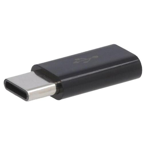 Adaptateur USB 2.0 ADNAuto micro USB B vers USB C (Noir)