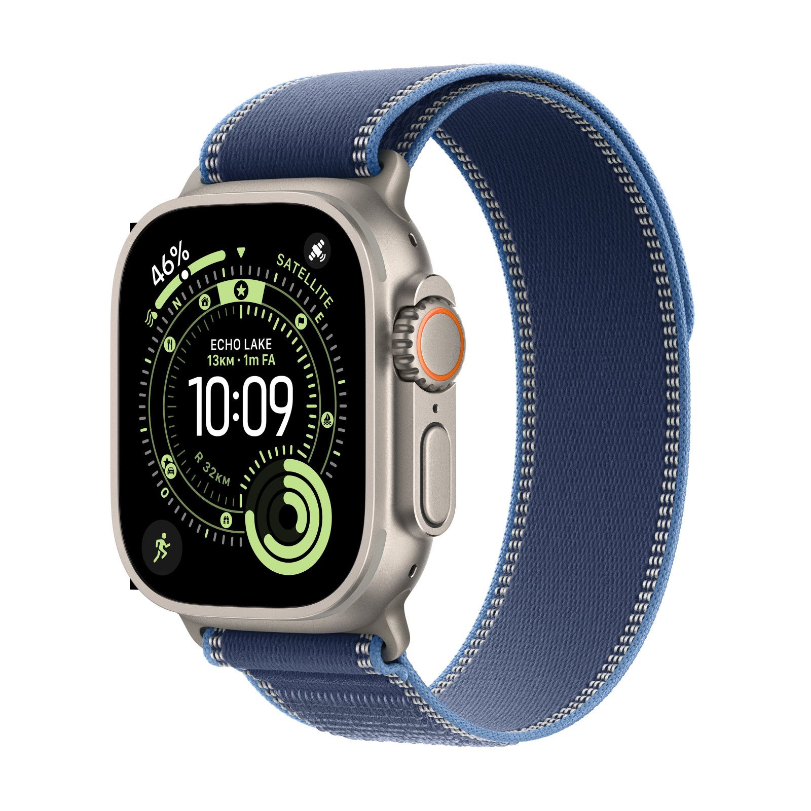 Apple Watch Ultra 3 - Bracelet en titane de 49 mm Bleu GPS + cellulaire M/L