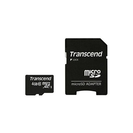 Transcend 4GB MicroSDHC Class 10 Memory Card