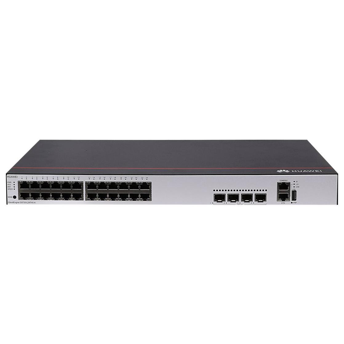 Huawei CloudEngine S5735-L24T4X-A - Managed Switch - 24 x 10/100/1000 + 4 x SFP+ 10G (uplink) - Rack Mountable