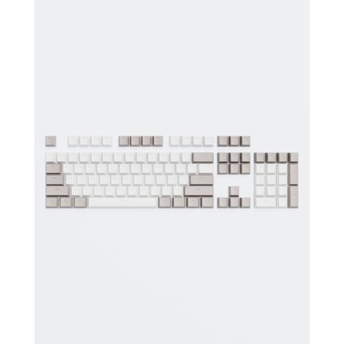 Dark Project KS-48 PBT Keycaps, ENG/RU/UA, Grey/White