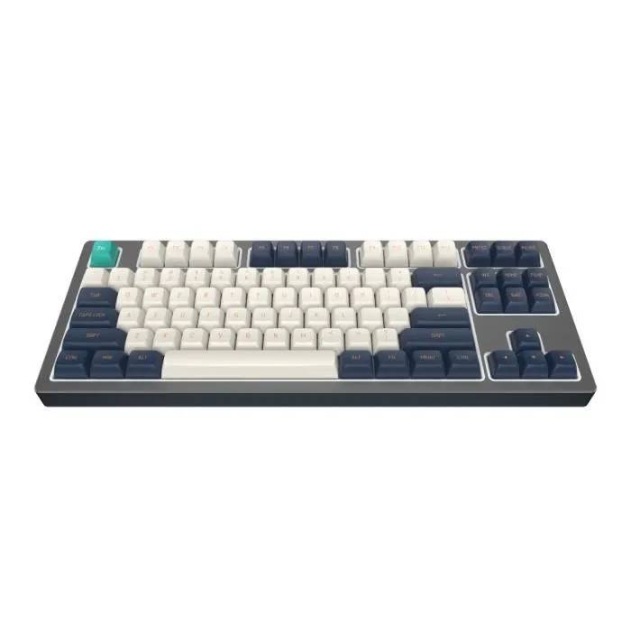 Dark Project KD87B LTD Aluminum Gaming Keyboard, TKL, 87 Keys, Gateron Mechanical Switches Teal Top, RGB, Black