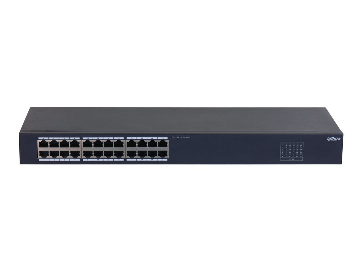 Dahua SF1024 - Switch - Unmanaged - 24x 10/100 Base-T - Desktop, Rack Mountable