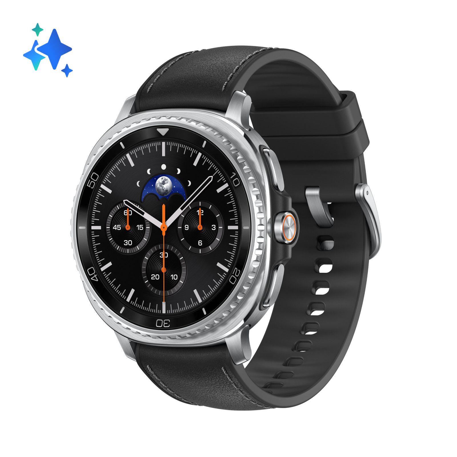 Samsung Galaxy Watch 8 Classic 1.3'' AMOLED de 46 mm Reloj Digital con Pantalla Táctil, Plateado, Wifi y GPS (Satélite)