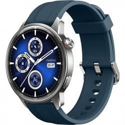 Realme Watch 5 Bluetooth GPS NFC 44 mm AMOLED Plata Titanio Resistente al Agua IP68 SpO2 Monitor de Ritmo Cardiaco