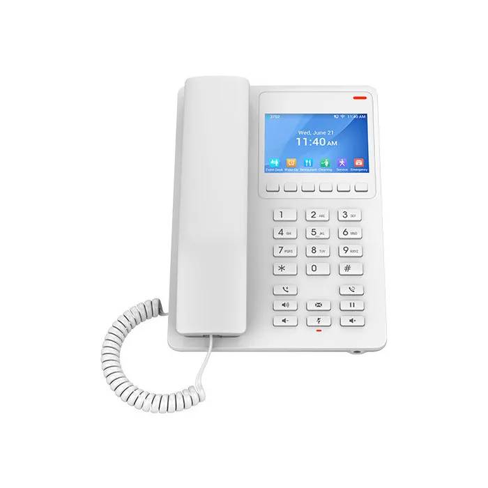 Teléfono IP Grandstream GHP630 con pantalla, blanco